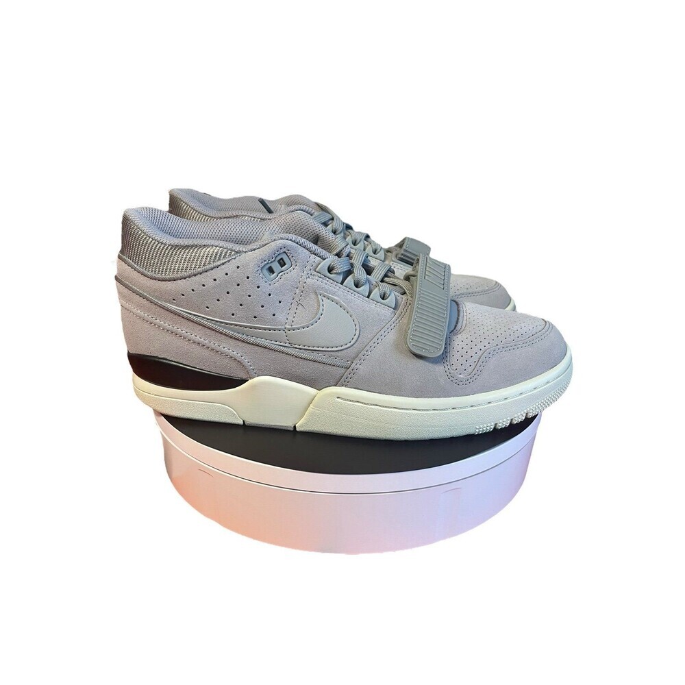 Nike Men’s Air Alpha Force 88’. Medium grey. Suede. Size 10m/11.5W Velcro Strap